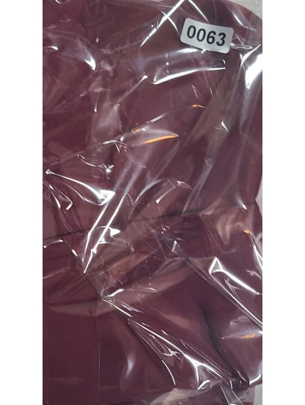 Ptula Burgundy Cross-Strap Sports Bra size Large